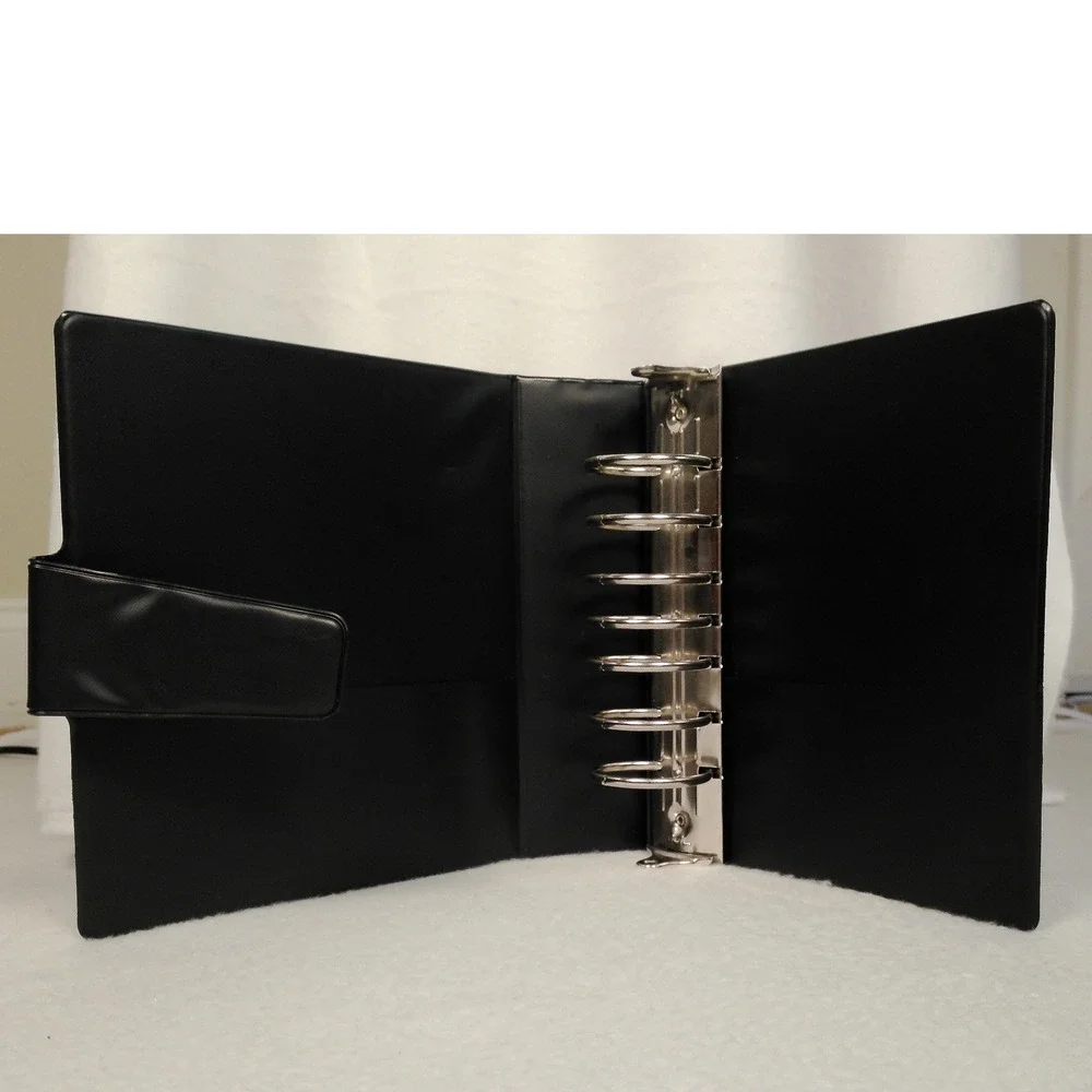 New‎ United Airlines Black Portfolio Binder Organizer Folder with Ring Binder